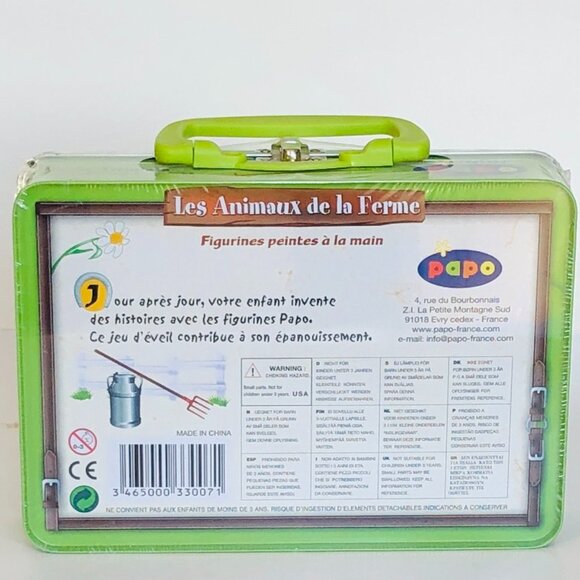 Papo Mini 7 Farm Animals Hand painted figurines in Tin Case New Sealed Age 3+ - Picture 8 of 13